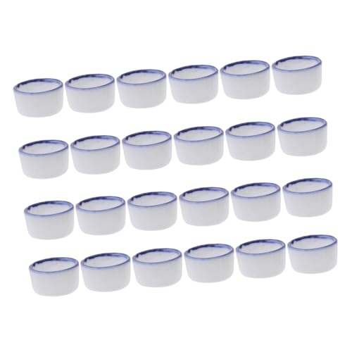 Gatuida 24Stücke Mini Spinnen Trinkbehälter Wasserschalen Für Reptilien Wasserbecken Für Schlangen Echsen Und Spinnen Kleine Keramikbecken Für Terrarien von Gatuida