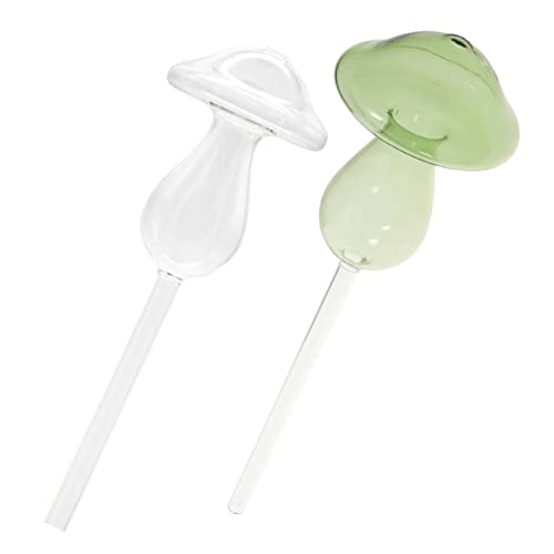 Gatuida 2Stücke Automatische Pflanzenwasserer Pilzpflanzen Globes Für Selbstbewässernde Pflanzen Transparent Für Urlaub Und Abwesenheit Pflanzenwässerungspikes von Gatuida