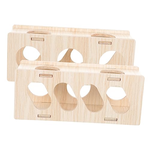 Gatuida Hamster Tunnel Spielzeug aus Holz – 2 Stück Ratten Tunnel für Kleintiere Versteck für Hamster Meerschweinchen und Chinchillas Gatuida Hamster Tunnel Spielzeug aus Holz – 2 Stück Ratten Tunnel für Kleintiere Versteck für Hamster Meerschweinchen und Chinchillas von Gatuida