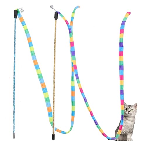 Gatuida 2Stücke Interaktives Katzenspielzeug Mit Bunten Schnüren Für Innenkatzen Stringspielzeug Und Fangen Für Katzen Zufällig Gatuida 2Stücke Interaktives Katzenspielzeug Mit Bunten Schnüren Für Innenkatzen Stringspielzeug Und Fangen Für Katzen Zufällig von Gatuida