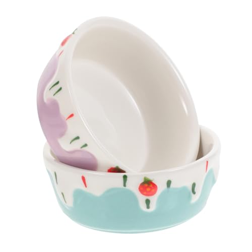 Gatuida 2Stücke Keramik Futterspender für Hamster Kaninchen Meerschweinchen und Spritz Futternapf mit Großem Fassungsvermögen für Kleine Tiere Blauer und Gatuida 2Stücke Keramik Futterspender für Hamster Kaninchen Meerschweinchen und Spritz Futternapf mit Großem Fassungsvermögen für Kleine Tiere Blauer und von Gatuida