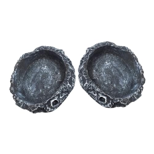 Gatuida 2Stücke Langlebige Wasserschalen für Terrarien Stabiler für Schildkröten Eidechsen Schlangen und Geckos für Gesundes und Füttern Gatuida 2Stücke Langlebige Wasserschalen für Terrarien Stabiler für Schildkröten Eidechsen Schlangen und Geckos für Gesundes und Füttern von Gatuida