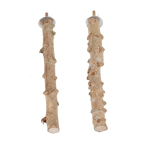 Gatuida 2Stücke Papagei Vogel Stand Stangen aus Schwerem Holz für Vogelkäfige Installieren Robust und Langlebig Perfektes Gatuida 2Stücke Papagei Vogel Stand Stangen aus Schwerem Holz für Vogelkäfige Installieren Robust und Langlebig Perfektes von Gatuida