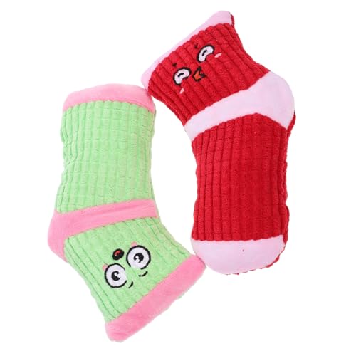 Gatuida 2 Stück Quietschendes Plüschspielzeug für Kleine Hunde Interaktives Haustier Spielzeug mit Welpengeräuschen Kreatives Socken Design Fördert Gesundes Spielverhalten Gatuida 2 Stück Quietschendes Plüschspielzeug für Kleine Hunde Interaktives Haustier Spielzeug mit Welpengeräuschen Kreatives Socken Design Fördert Gesundes Spielverhalten von Gatuida
