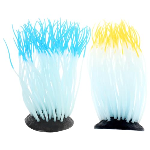Gatuida 2er-Set Aquarium-Deko Koralle aus Silikon, künstliche leuchtende Seeanemone für Salz- und Süßwasseraquarien Gatuida 2er-Set Aquarium-Deko Koralle aus Silikon, künstliche leuchtende Seeanemone für Salz- und Süßwasseraquarien von Gatuida