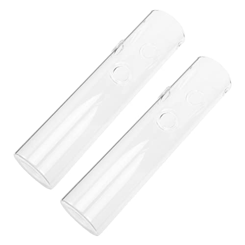 Gatuida 2stücke Hängende Glas Pflanzflasche Für Draußen Transparente Blumenvasen Aus Glas Hängende Glaspflanzer Mit Holzständer Für Zuhause Vasendekoration Für Garten Und Balkon von Gatuida