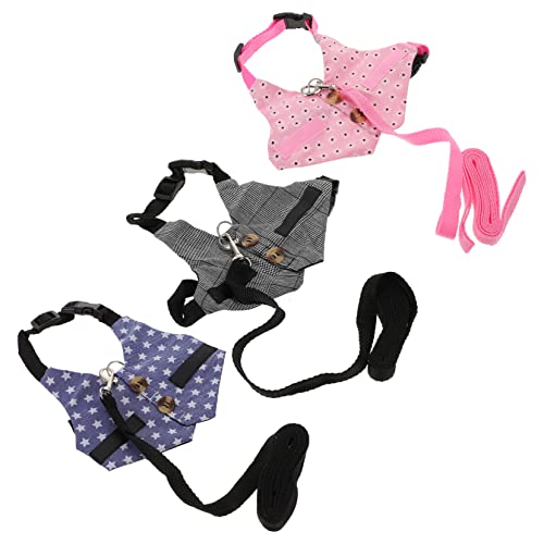 Gatuida 3sätze Kaninchenleine Mit Geschirr Für Kleine Haustiere Baumwolle Leine Für Kaninchen Und Katzen Outdoor Aktivitäten Mit Hasenanzug Für Spiel Und Training von Gatuida