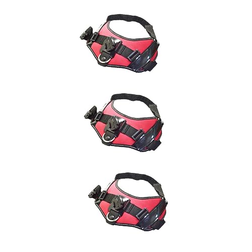Gatuida 3 Stück 360 tierkamera plastiktisch plasure hundekamera Kamerahalterung Plastic Brustgeschirr für Hunde Brustgurthalterung für Hunde Brustgurt für Hunde Hundeleine Zubehör rotieren von Gatuida