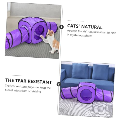 Gatuida 3 Stück Faltbares Katzentunnel Set mit Doppellufigem Rascheltunnel und Robustem Polyester für Kätzchen und Katzen Interaktives Katzenspielzeug für Aktive Wohnungskatzen und Gatuida 3 Stück Faltbares Katzentunnel Set mit Doppellufigem Rascheltunnel und Robustem Polyester für Kätzchen und Katzen Interaktives Katzenspielzeug für Aktive Wohnungskatzen und von Gatuida