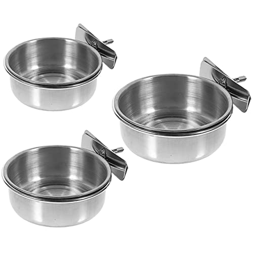 Gatuida 3 Stück Futterbecken Für Vögel Vogelkäfig Brunnen Taube Wachtel Schüsseln Käfige Flasche Hydro Futtertische Für Vögel Coop Futterspender Vogel Fütterer Rostfreier Stahl Silver Gatuida 3 Stück Futterbecken Für Vögel Vogelkäfig Brunnen Taube Wachtel Schüsseln Käfige Flasche Hydro Futtertische Für Vögel Coop Futterspender Vogel Fütterer Rostfreier Stahl Silver von Gatuida