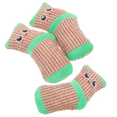 Gatuida 3 Stück Hundespielzeug Quietschend Kuschelig Süße Hundesocken Cartoon Socken Spielzeugsocken Für Welpen Haustiere Bisse Weiche Welpen Quietschsocken Pfotenkauen von Gatuida