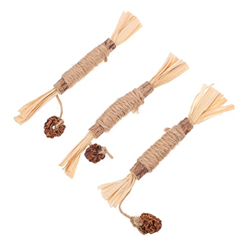 Gatuida 3 Stück Katzenminze Kauspielzeug Silberwein Sticks für Zahnreinigung und Zahnfleischmassage Interaktives für Katzen und Kätzchen zur Verhaltenskorrektur und Spielspaß Gatuida 3 Stück Katzenminze Kauspielzeug Silberwein Sticks für Zahnreinigung und Zahnfleischmassage Interaktives für Katzen und Kätzchen zur Verhaltenskorrektur und Spielspaß von Gatuida