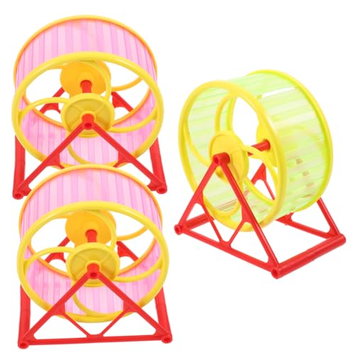 Gatuida 3 Stück Lustige Plastik Hamster Laufräder für Kleine Haustiere Geeignet für Hamster Meerschweinchen Chinchillas Zufälligen Farben Fördert Bewegung und Spielspaß Zufällige Farbe Gatuida 3 Stück Lustige Plastik Hamster Laufräder für Kleine Haustiere Geeignet für Hamster Meerschweinchen Chinchillas Zufälligen Farben Fördert Bewegung und Spielspaß Zufällige Farbe von Gatuida