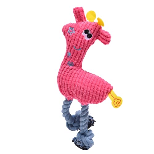Gatuida 3 Stück Teiliges Hundespielzeug Set Geräuschvolles Kauspielzeug im Cartoon REH Design für Zahnpflege und Spielspaß Himmelblau Orange Gelb von Gatuida