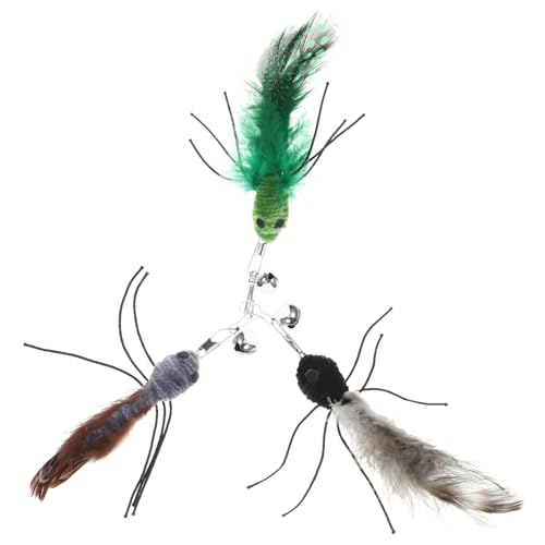 Gatuida 3 Stück Teiliges Katzenspielzeug Ersatzköpfe für Katzenangel mit Insekten Design Interaktives für Kitten für Spiel und Bewegung Drinnen Gatuida 3 Stück Teiliges Katzenspielzeug Ersatzköpfe für Katzenangel mit Insekten Design Interaktives für Kitten für Spiel und Bewegung Drinnen von Gatuida