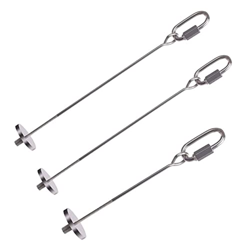Gatuida 3 Stück Vogel mit Fruchtgabel vogelfutterspender vogelfutterhäuschen Bird feeders Bird Toys vogelkäfig zubehör für Vogelspieß Vogelfutterhalter Vogelzubehör Rostfreier Stahl Silver von Gatuida