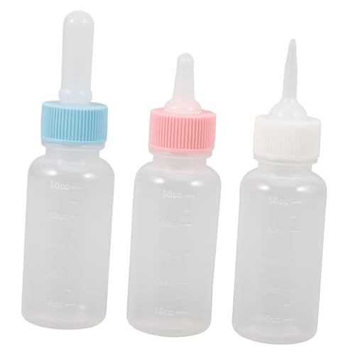 Gatuida 3Stücke Futterflasche Für Katzen Milchflaschen Für Neugeborene Kätzchen Und Welpen Mit Verschiedenen Deckeln Fütterungswerkzeug Für Haustiere von Gatuida