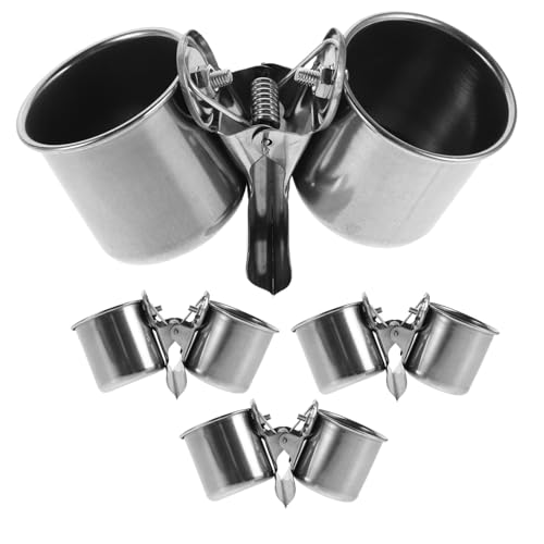Gatuida 4 Stück Futter und Wasserschalen mit Klammerhalter für Käfige Vielseitige Vogelzubehör für Kleine Tiere Gatuida 4 Stück Futter und Wasserschalen mit Klammerhalter für Käfige Vielseitige Vogelzubehör für Kleine Tiere von Gatuida