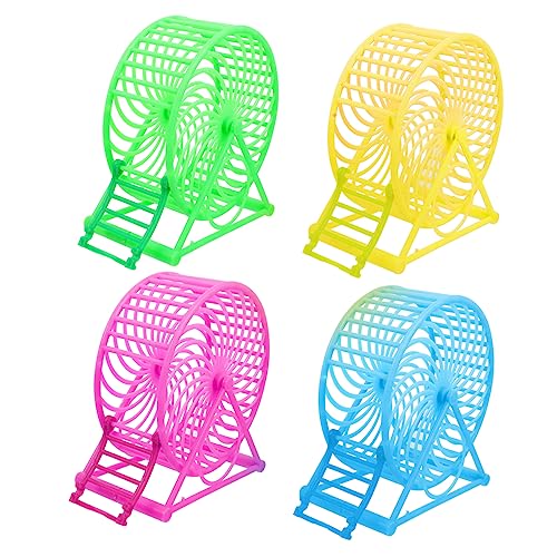 Gatuida 4 Stück Hamster Laufräder Übungsräder für Haustiere Stabiler Halterung Bunte Farben Blau Gelb Rosa Grün für Hamster und Kleintiere Gatuida 4 Stück Hamster Laufräder Übungsräder für Haustiere Stabiler Halterung Bunte Farben Blau Gelb Rosa Grün für Hamster und Kleintiere von Gatuida