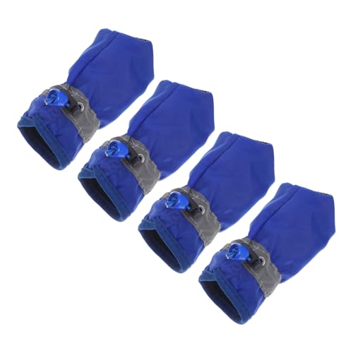 Gatuida 4 Stück Hunde wasserdichte Stiefel Schuhe für Hunde Hundestiefel Sommer Schneestiefel für Welpen Mittel groß hundeschuhe Stiefel für Hunde wasserdicht Welpenschuhe für kleine Hunde von Gatuida