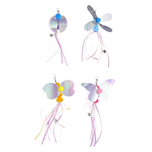 Gatuida 4 Stück Katzenangel Teilig mit Glocke Interaktives Katzenspielzeug zur Spielverhaltens und Bindung Halter Zufällig Schmetterling Biene Libelle Zufällige Farbe Gatuida 4 Stück Katzenangel Teilig mit Glocke Interaktives Katzenspielzeug zur Spielverhaltens und Bindung Halter Zufällig Schmetterling Biene Libelle Zufällige Farbe von Gatuida