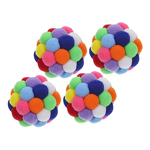 Gatuida 4 Stück Katzenspielzeug Bälle mit Glocken Interaktive Bunte Katzenbälle für Indoor Katzen Robust und Sicher zur Beschäftigung und Krallenpflege Gatuida 4 Stück Katzenspielzeug Bälle mit Glocken Interaktive Bunte Katzenbälle für Indoor Katzen Robust und Sicher zur Beschäftigung und Krallenpflege von Gatuida
