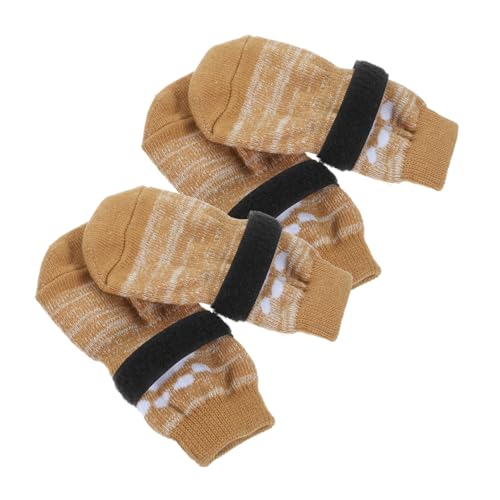 Gatuida 4 Stück Niedliche Hundesocken mit Rutschfester Sohle Pfotenschützend und Warm für Drinnen und Draußen Bequeme Schützende Pfotenüberzüge für Welpen und Kleine Hunde Gatuida 4 Stück Niedliche Hundesocken mit Rutschfester Sohle Pfotenschützend und Warm für Drinnen und Draußen Bequeme Schützende Pfotenüberzüge für Welpen und Kleine Hunde von Gatuida