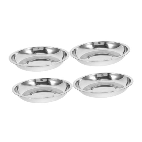 Gatuida 4 Stück Pet Bowl Flach Design Whisker Freundlich Hygienisch Sicher für Kleine Hunde Katzen Futter und Wassernapf Robust Langlebig Kapazität Stilvoll Schlicht von Gatuida