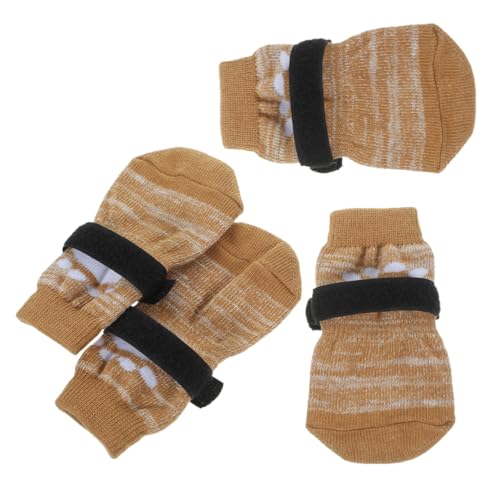 Gatuida 4 Stück Teiliges Haustier Hundesocken aus Atmungsaktive Waschbare Pfotenschützer mit Rutschfestem Boden Warm und Komfortabel für Kleine bis Mittlere Hunde für Drinnen und Draußen Gatuida 4 Stück Teiliges Haustier Hundesocken aus Atmungsaktive Waschbare Pfotenschützer mit Rutschfestem Boden Warm und Komfortabel für Kleine bis Mittlere Hunde für Drinnen und Draußen von Gatuida