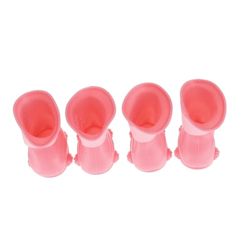 Gatuida 4 Stück Teiliges wasserdichte Tep hunderegenstiefel mit Rutschfester Sohle Pfotenschützende Outdoor hundeschuhe Mittelgroß Langlebig und Sicher für Spaziergänge von Gatuida