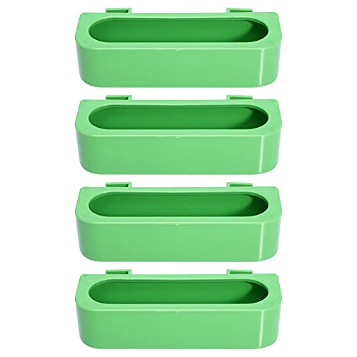 Gatuida 4-Teilige Boxen Tauben trog vogelhaus Bird House Vogelzubehör Futterspender für Tauben Futterhäuschen für Wildvögel hängende Vogelhäuschen Haustier Vogel Versorgung Plastik Green von Gatuida