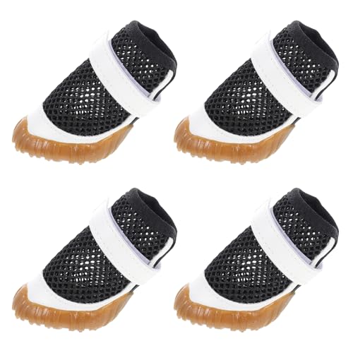 Gatuida 4Stücke Atmungsaktive Sommerstiefel Pfotenschutz Für Luftdurchlässig Outdoor Aktivitäten von Gatuida
