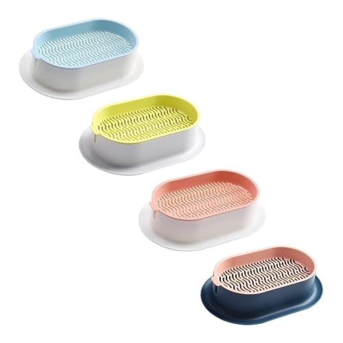 Gatuida 4Stücke Katzenminze Pflanzkasten Teiliges Set Soilless Hydroponische Katzengrasbox Stabilem Praktische Pflanzenbox für Haustiere von Gatuida