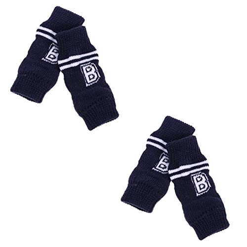 Gatuida 4Stücke rutschfeste Haustiersocken Für Rutsch Pfotenschutz Für Welpen Langlebige Beinwärmer Für Haustiere Für Gewichte von Gatuida