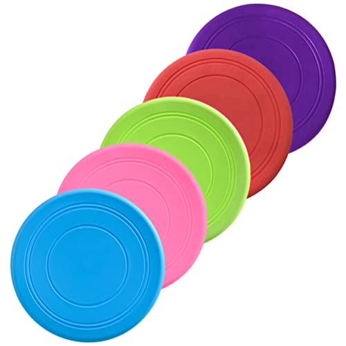 Gatuida 5 Stück Haustier- wasserbahn Dog chew Toy Hund Welpe Outdoor für draußen Fliegenscheibenspielzeug für den Außenbereich aus Silikon Gatuida 5 Stück Haustier- wasserbahn Dog chew Toy Hund Welpe Outdoor für draußen Fliegenscheibenspielzeug für den Außenbereich aus Silikon von Gatuida