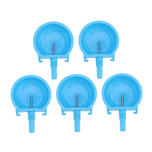 Gatuida 5 Stück Kaninchen-wasserbrunnen Große Hundewasserschale Schüssel Wachtel Wassernapf Für Kaninchen Haustier Futterspender Meerschweinchen Hundefutter Sky-Blue Abs-Kunststoff Stahl von Gatuida