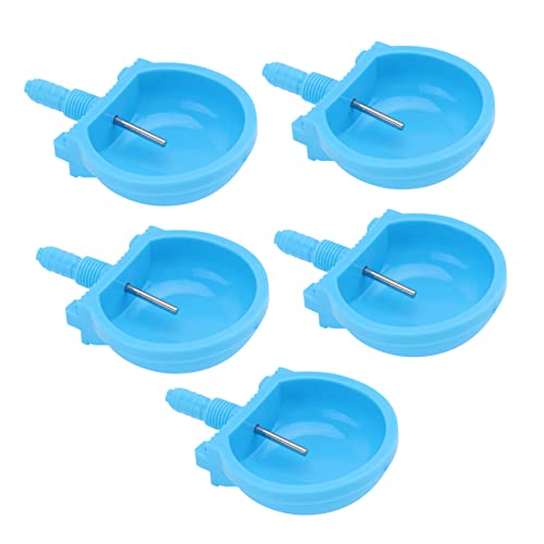 Gatuida 5 Stück Kaninchen-wasserbrunnen Schaftrinker Futterspender Haustier Meerschweinchen Hundefutter Wassernapf Für Kaninchen Flasche Bausatz Automatisch Abs-Kunststoff Stahl Sky-Blue von Gatuida