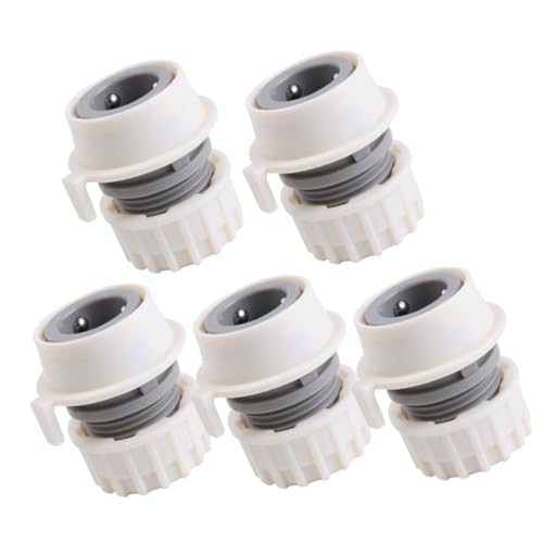 Gatuida 5Stücke Wasserhahn Schlauchanschluss Für Waschmaschinen Schnellverbinder Für Schlauch Robuster Wassereinlassadapter Für Einfache Installation Und Vielseitige Anwendung von Gatuida