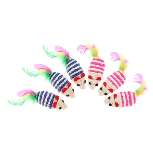 Gatuida 6 Stück Katze Katzenminze klein Katzenspielzeug für drinnen anregend interaktives katzenspielzeug Interactive cat Toy Katzenministerspielzeug Kätzchen Beißspielzeug Sisal Gatuida 6 Stück Katze Katzenminze klein Katzenspielzeug für drinnen anregend interaktives katzenspielzeug Interactive cat Toy Katzenministerspielzeug Kätzchen Beißspielzeug Sisal von Gatuida