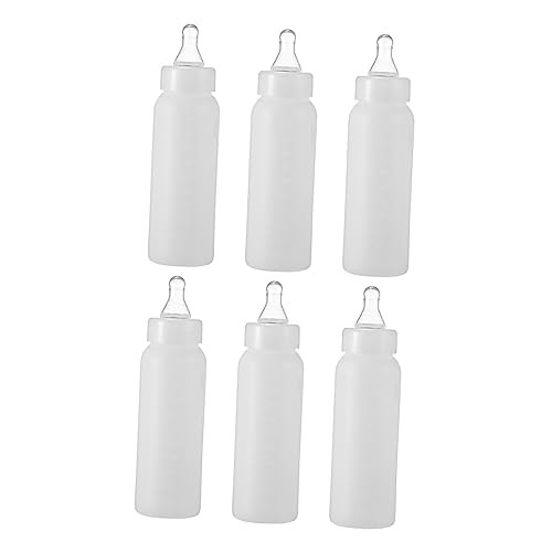 Gatuida 6 Stück Pet-Flasche Futterflasche Für Schafe Lammflaschen Zitze Milcheimer Für Lamm Flaschen Für Mini Flaschen Füttern Milchflasche Lamm Lämmer Füttern Futtermittel Plastik Weiß von Gatuida