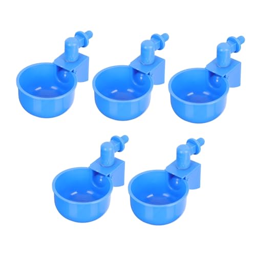 Gatuida 6 Stück Trinkbrunnen für Hühner Wasserbecher für Geflügel Tränkebecken für Geflügel Ente wasserbecken geflügel tränke Futterbehälter für Hühner automatische Tränke Plastik Blue von Gatuida