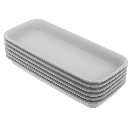 Gatuida 6 Stück Wasserschale Pflanzentopfschale Pflanzschale Entwässerungswanne Untere Untertasse Pflanzentopfsaucer Unteres Fach Drainage Gartenarbeit Tablett Kunststoffrohstoff Pp Beige von Gatuida