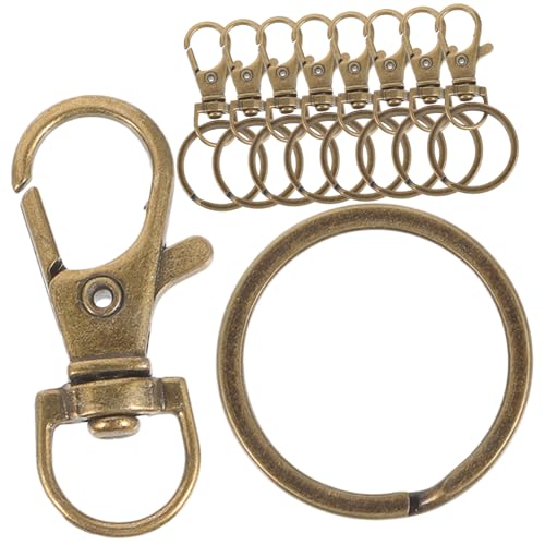 Gatuida 60 Stück Teiliges Metall Schlüsselringe und Karabinerverschlüsse aus Zinklegierung in Bronze Langlebige DIY Schlüsselanhänger Zubehör für Schlüsselbund Taschen und Gatuida 60 Stück Teiliges Metall Schlüsselringe und Karabinerverschlüsse aus Zinklegierung in Bronze Langlebige DIY Schlüsselanhänger Zubehör für Schlüsselbund Taschen und von Gatuida