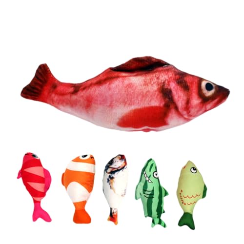 Gatuida 6pcs Realistisches Fischspielzeug Für Gelangweilte Innenkatze Plüsch Fischkätzchen Kaute Fische Zehnte Pette Liefert Interaktive Ansprechende Katzenspielzeug Für Bewegung Gatuida 6pcs Realistisches Fischspielzeug Für Gelangweilte Innenkatze Plüsch Fischkätzchen Kaute Fische Zehnte Pette Liefert Interaktive Ansprechende Katzenspielzeug Für Bewegung von Gatuida