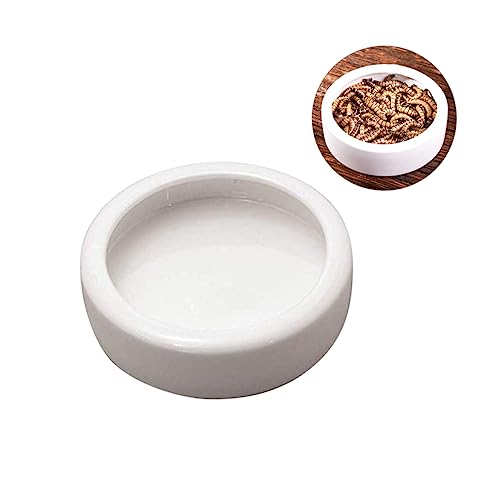 Gatuida Anti-Escaping Food Bowl Keramik Essen Runde Geschirr Zubehör Für Geckobecken Gericht Futterschale Für Garnelen Beweisschale Entkommen Schüssel Haustier Reptilienschale Fliehen Weiß Gatuida Anti-Escaping Food Bowl Keramik Essen Runde Geschirr Zubehör Für Geckobecken Gericht Futterschale Für Garnelen Beweisschale Entkommen Schüssel Haustier Reptilienschale Fliehen Weiß von Gatuida