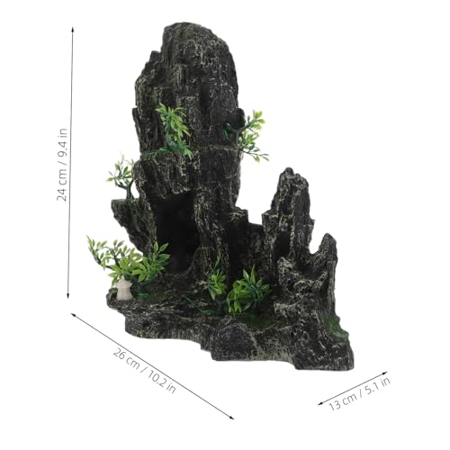 Gatuida Aquarium Deko Künstlicher Stein Fischversteck Garnelen Höhle Betta Rückzugsort Resin Nachbildung Felsen Landschaft Sicherer Unterschlupf Für Beckengrößen Naturnahe Aquarien von Gatuida