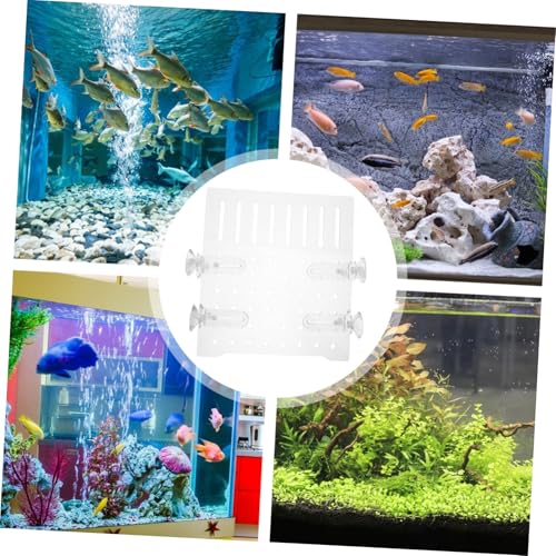 Gatuida Aquarium Trennwand aus Hochtransparentem mit Mikrolöchern Fischbecken Separator Vielseitig Einsetzbar für Verschiedene Aquarien Einfache Saugnäpfen von Gatuida