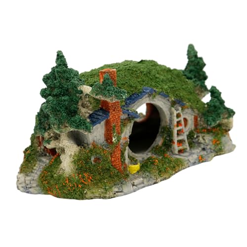 Gatuida Aquarium große Landschaftsgestaltung Ornament Zubehör Schwebend Panzer Moos Aquarium versteck Aquarium Dekoration Aquarienlandschaftsdekoration Aquarium Haushandwerk Harz von Gatuida