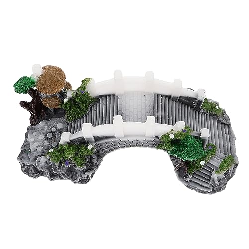 Gatuida Aquarium-landschaftsbau-brücke Schildkröten Lebensraum Schildkrötenbrücke Reptilien Dekorationen Für Aquarien Künstliche Aquariendekorationen Fischtankdekoration Verstecken Harz von Gatuida