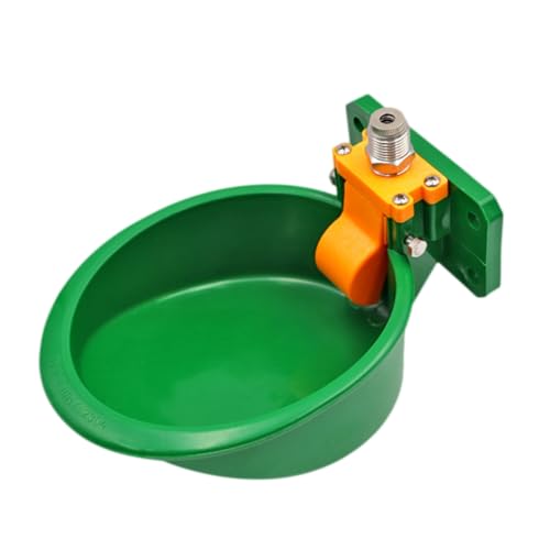 Gatuida Automatische Tränke für Schweine Schafe und Ziegen Robuste Wasserversorgungsschale für Nutztiere mit Stabilem Wasserstand und Langlebigem Material Grün von Gatuida